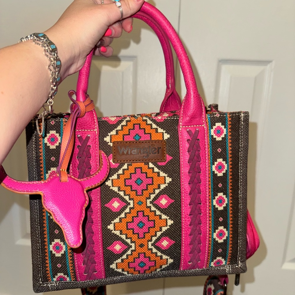 Wrangler Pink and Brown Women's Bag